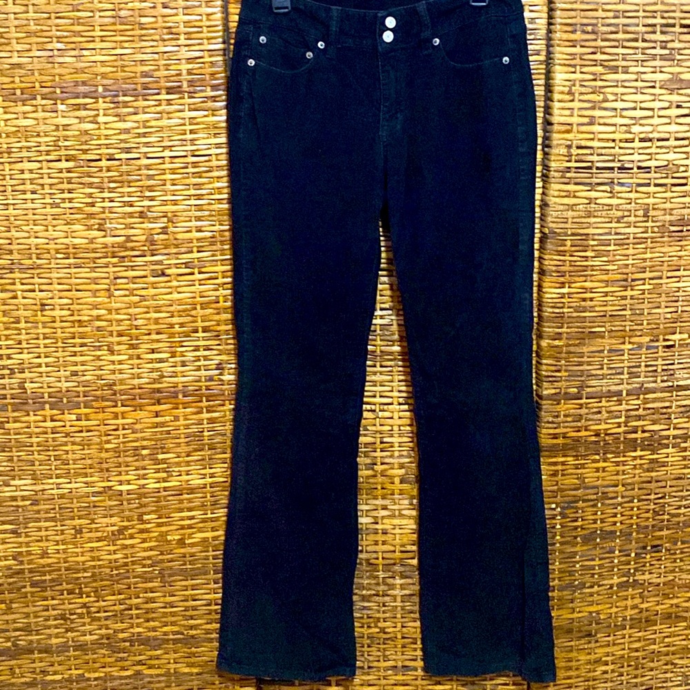 EUC London Jean Y2K Vintage Black corduroy pants jeans 8 long